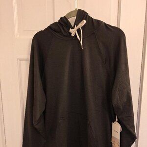 Vuori Halo Oversized Hoodie - Black Heather (M)